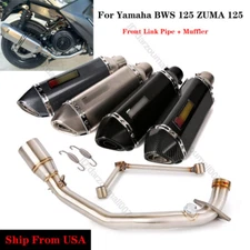 Slip On for Yamaha Zuma 125 BWS 125 Exhaust Tips Muffler Connect Front Link Pipe