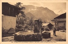 C068 France Le Mont au dessus de Servoz Le Masiff du Mont Blanc vintage postcard