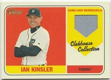 2018 Topps Heritage Baseball Clubhouse Collection CCR-IK Tigers Kinsler MrMt+