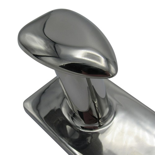 Tacchetta di ormeggio dissuasore in acciaio inox 175 mm (legame corda di ancoraggio doppio corno) - Foto 5 di 7