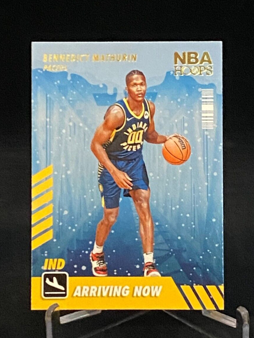 2022-23 Panini NBA Hoops Arriving Now Winter #6 Bennedict Mathurin Pacers