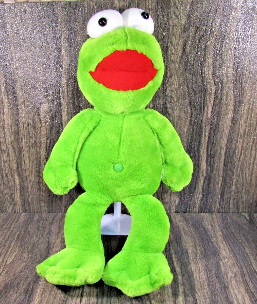 Vintage Toy Network Big Green Plush Frog 22” Stuffed Animal Buddy