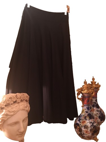 ISSEY MIYAKE Long Skirt 2 Cotton Black Solid Color IM04FG030 | eBay