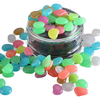 senlinlv 100Pcs Glow in The Dark Garden Pebbles senlinlv 100Pcs Glow in The Dark Garden Pebbles