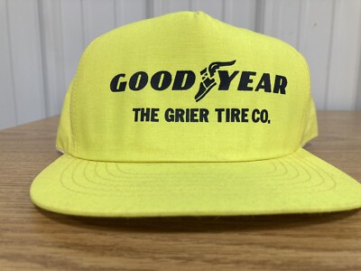 Vintage Goodyear Trucker Hat Neon SnapBack Grier Tire
