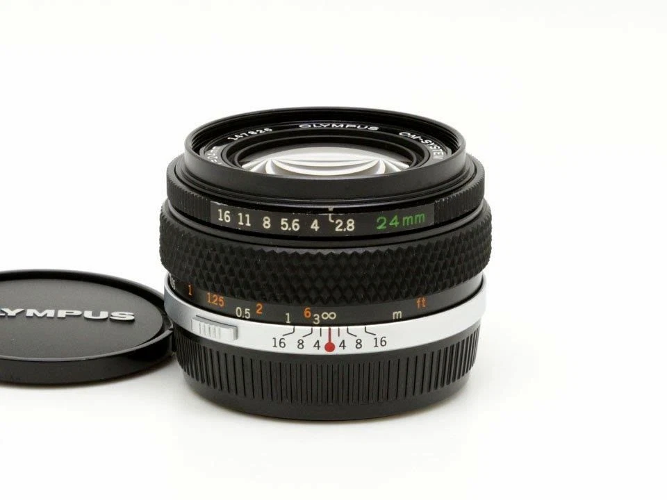 Olympus OM H.Zuiko Auto-W 24mm F2.8 Wide Angle Prime Lens Excellent from Japan