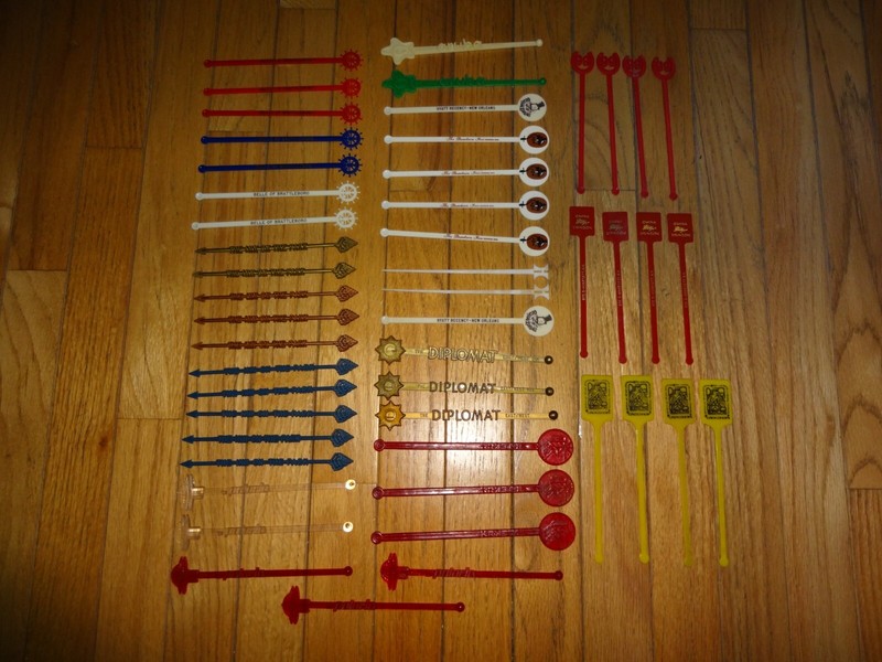 50 Vintage Advertising Swizzle Stick Drink Stirs
