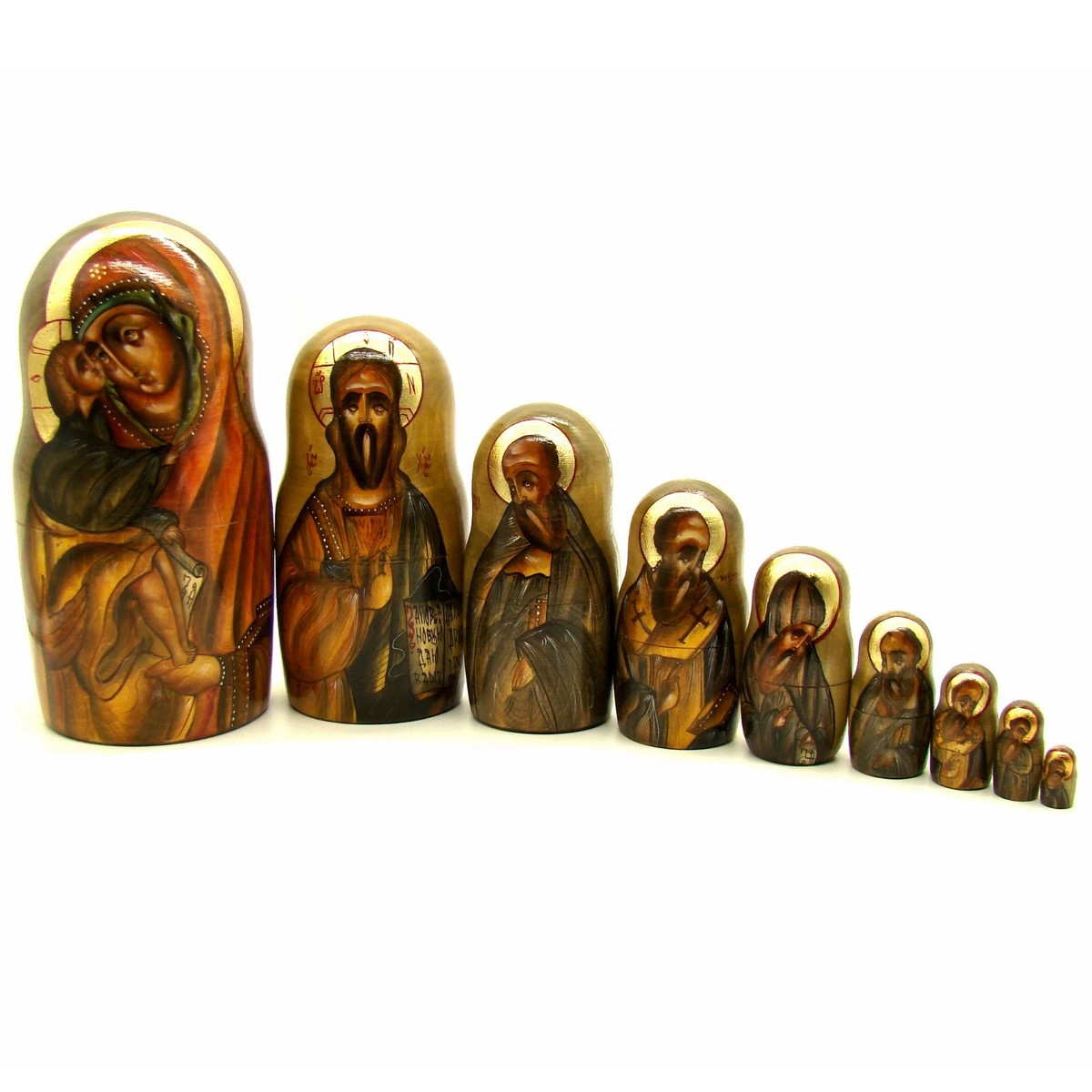 Matriochka Traditionnelle bleu 7 pièces T6415 : Artisanat russe sur