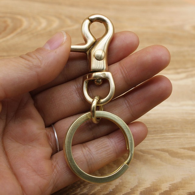 Brass Keychain Pants Clip Hook Bag Hook Handmade Creative Car EDC