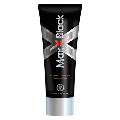 NEU POWER TAN MAXX SCHWARZ SUPER DUNKEL SONNENBANK LOTION KOSTENLOSE BRÄUNUNGSDECKE & BRILLE