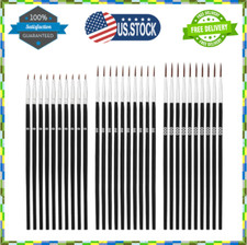 30Pcs Detail Paint Brushes, Fine Tip Paint Brush with 3 Sizes 0 00 000 Mini