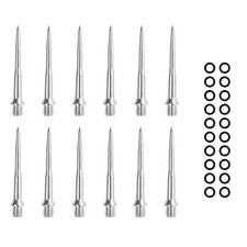 12Stück 2BA Edelstahl Steel dartpfeile Spitz...