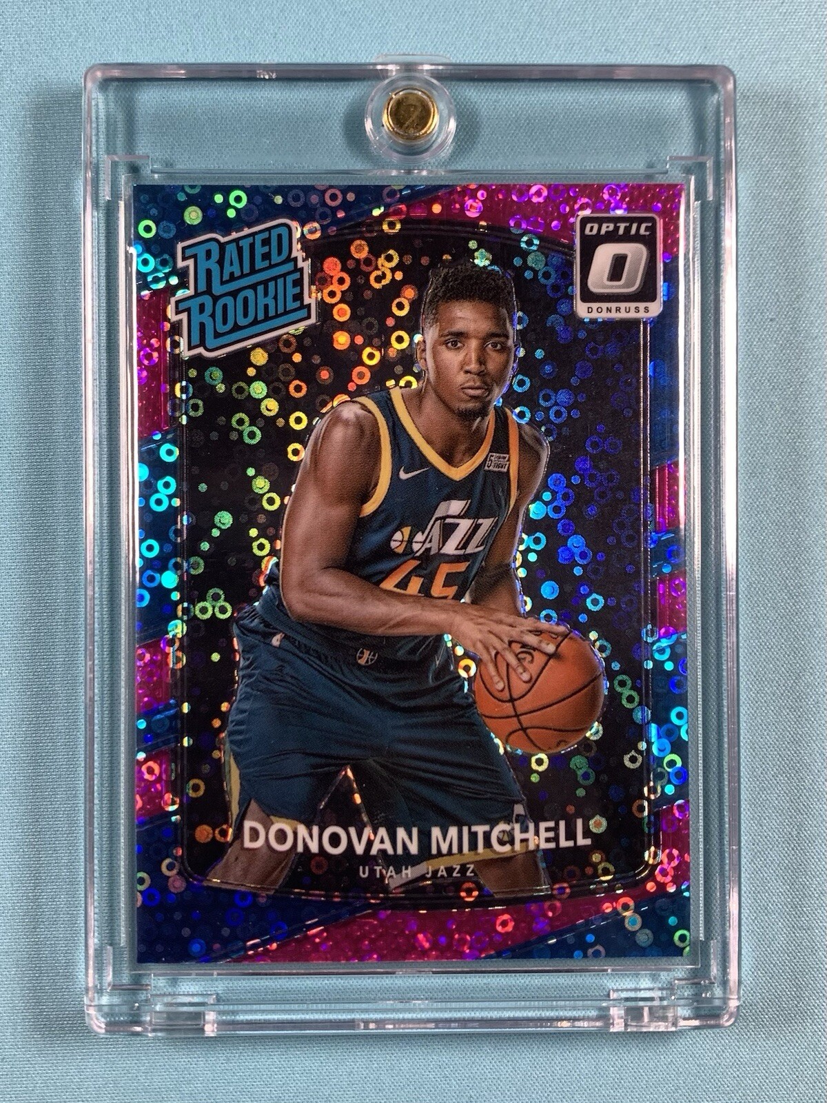 Donovan Mitchell 2017 Optic Fast Break Pink Rated Rookie /20