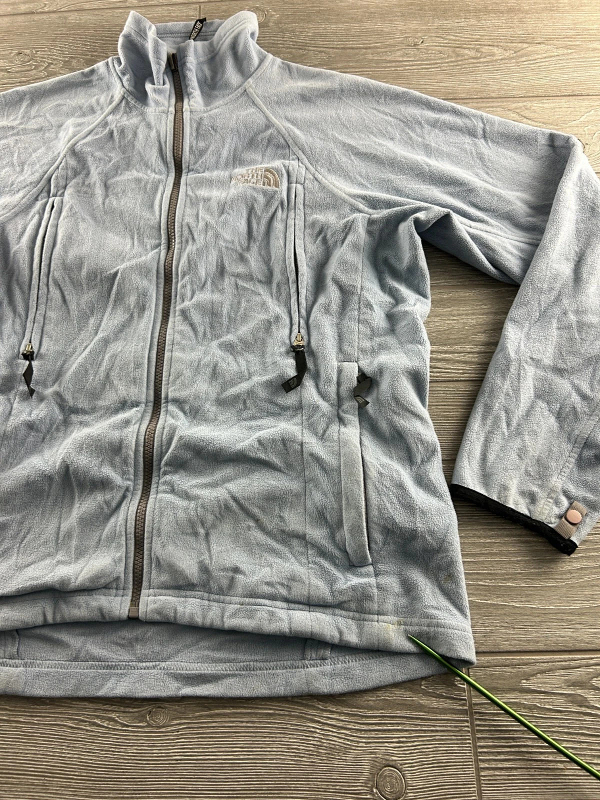 north-face fleece full zip outdoor jacket