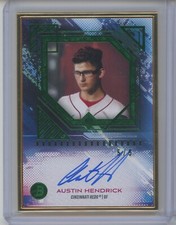 2021 Bowman Transcendent Austin Hendricks GREEN VERTICAL AUTO #5/5 signed