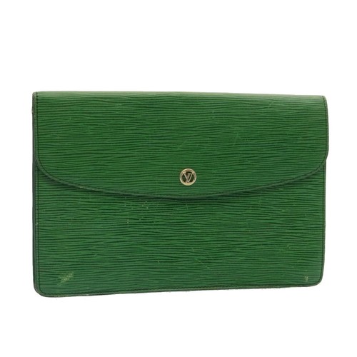 LOUIS VUITTON Epi Epi Montagne 27 Clutch Bag Green M52664 LV Auth st108 |  eBay