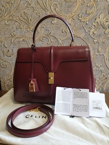 celine medium 16 bag in satinated calfskin