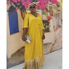 Fashion Women Maxi Dress African Dashiki Kaftan Robe Loose Robe Cocktail Gown