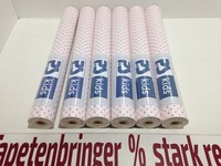 Papiertapete P+S 6X 05687-20 (6Rollen) Kindertapete Punktemuster Weiß Pink