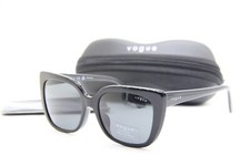 NEW VOGUE VO 5337-SF W44/87 BLACK AUTHENTIC SUNGLASSES CASE 54-17