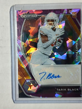 2021 Panini Prizm Draft Picks Purple Ice /99 Tarik Black #DPA-TAR Auto