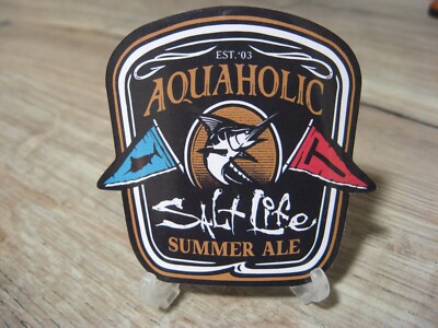 Salt Life Decal - 2.5'' Surface Mount Vinyl Sticker - Aquaholic Summer Ale SAD980