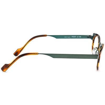 Anne et Valentin アンバレンタイン FEIST メガネ U136 Anne Et Valentin Eyeglasses Feist U 136 Havana/Green Semi Cat Eye