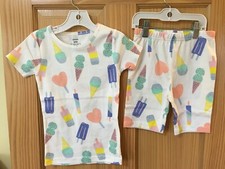 New Carter's Girls Ice Cream Pajama Set Snug fit Shorts many sizes