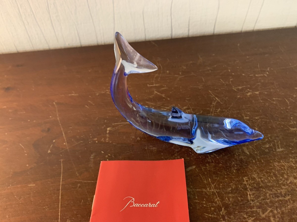 Sky Blue Dolphin Crystal From Baccarat Model 1 | eBay
