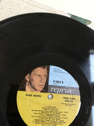 Frank Sinatra Swing Along With Me - 1961 Vinyl LP Reprise R-1002 - OHNE COVER - Bild 9 von 9