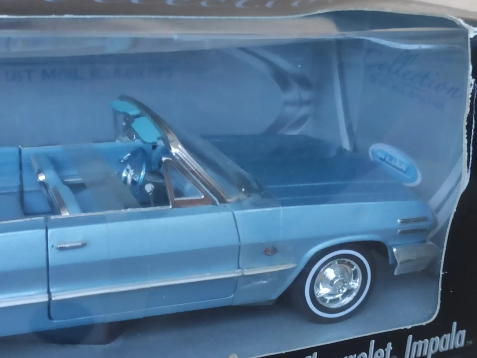 Chevrolet Impala 1963 Die Cast  Welly 1/26 Modellino Auto Americana Oldsmobile - Immagine 3 di 4