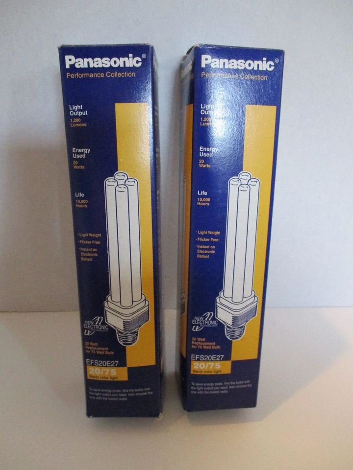 2 Panasonic Performance Collection 20 Watt EFS20E27 Replacement for 75 watt bulb - Image 4 of 4