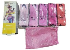 5Pk EOX Exercise Resistance Fabric Loop Bands Non-Slip Resistance Workout Bands