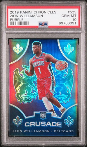 Zion Williamson [Purple] #529 2019 Panini Chronicles card