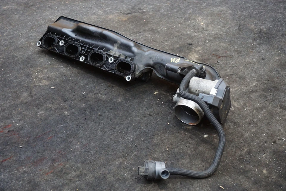 Colector de admisión motor derecho con cuerpo de acelerador 11617601432 Bmw X5m X6m F85 15-18 Foto 2 de 4