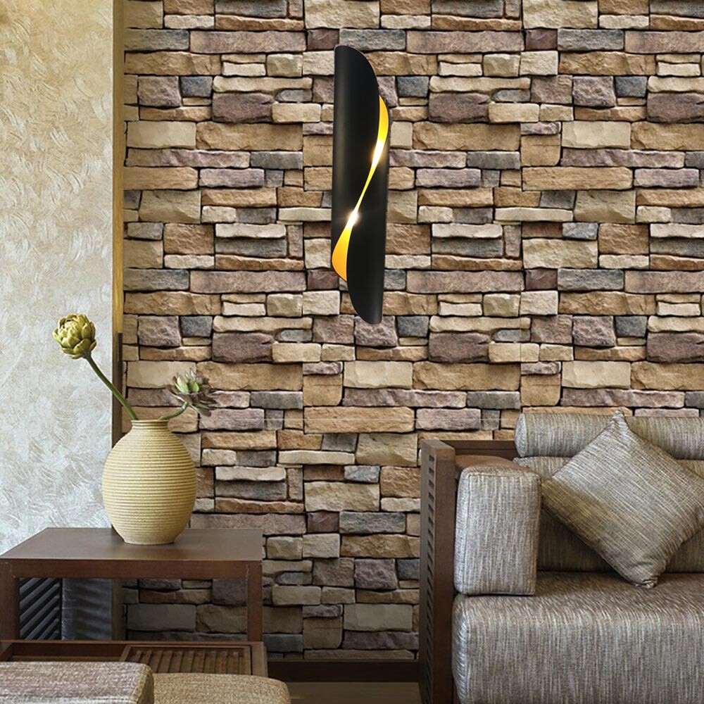 Applique Parete Doppia Emissione G9 Nero E31N | Lampada Alluminio 40cm