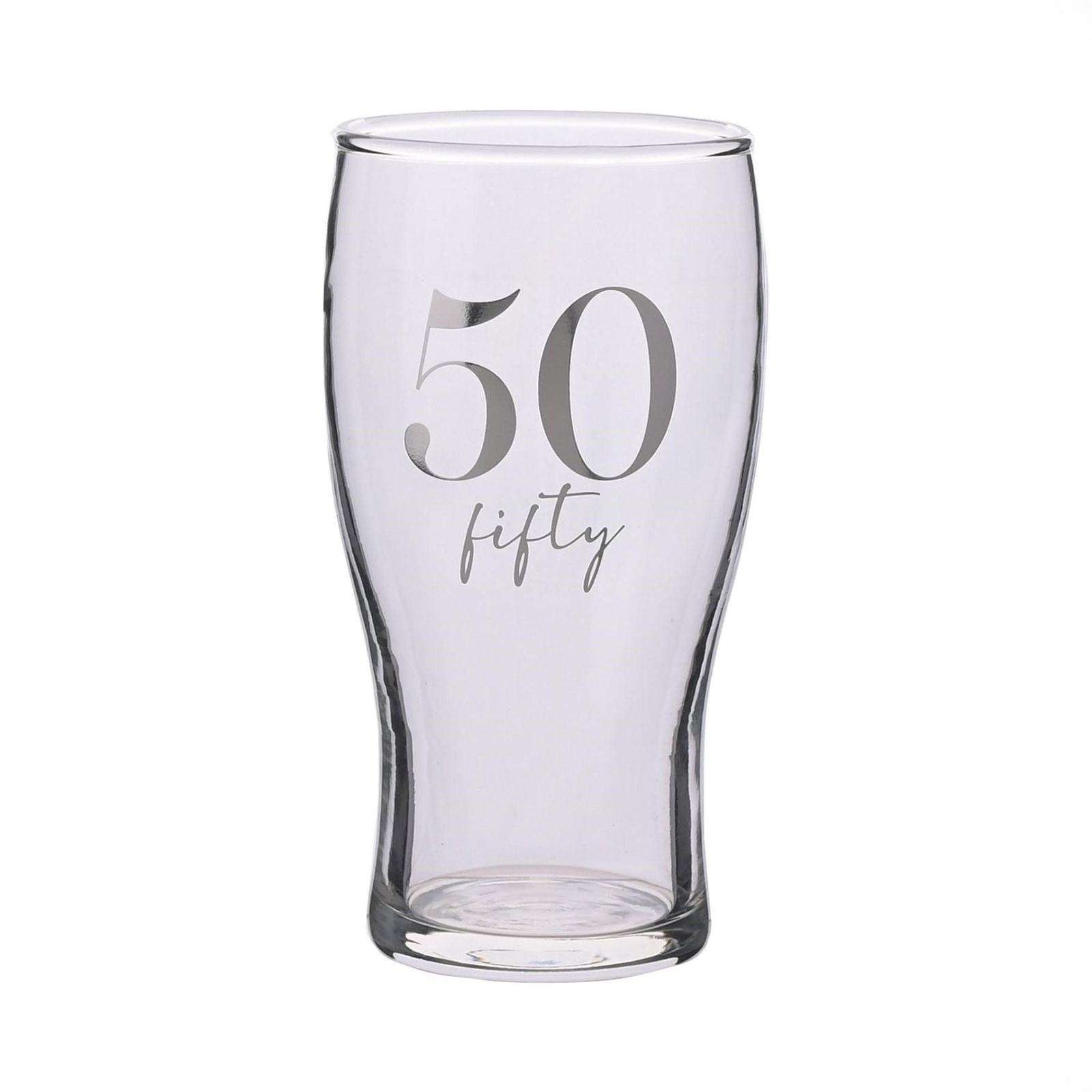 Cumpleaños Vaso Cerveza Pinta con Plateado Detalle-50