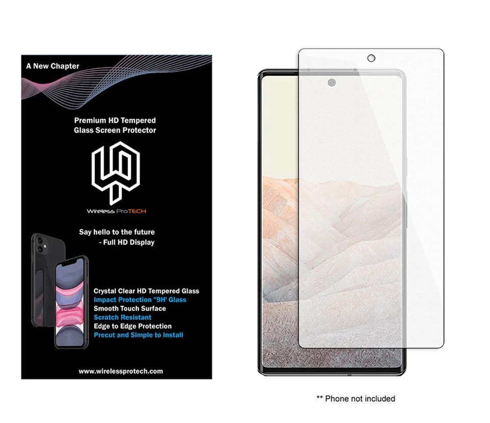 Tempered Glass Screen Protector For Google Pixel  6 7, 7A 8,8A 9 Pro 2.5D GLASS - Image 3 of 4