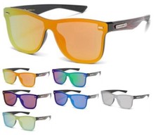 BioHazard Mirrored Classic Shield Sunglasses BZ66340  NEW  FREE Shipping 