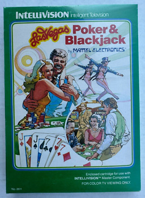 Intellivision Mattel Electronics Las Vegas Poker & Blackjack NEW/STILL SEALED
