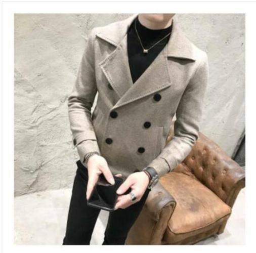Men's British Formal Elegant Slim Fit Jacket Double Breasted