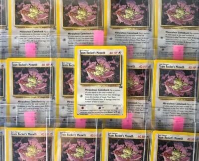 2000 Black Star Promo Pokemon League Karte Team Rockets Meowth 18 Near Mint!