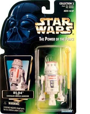 Kenner Star Wars Power of the force R5 d4 with Warning Sticker Red Card with...