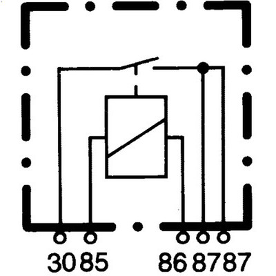 Relay, working current HELLA 4RA 933 332-151
