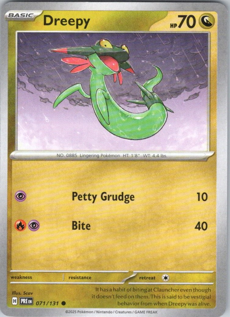 Dreepy #71/131 (LP) SV: Prismatic Evolutions PRE Pokemon
