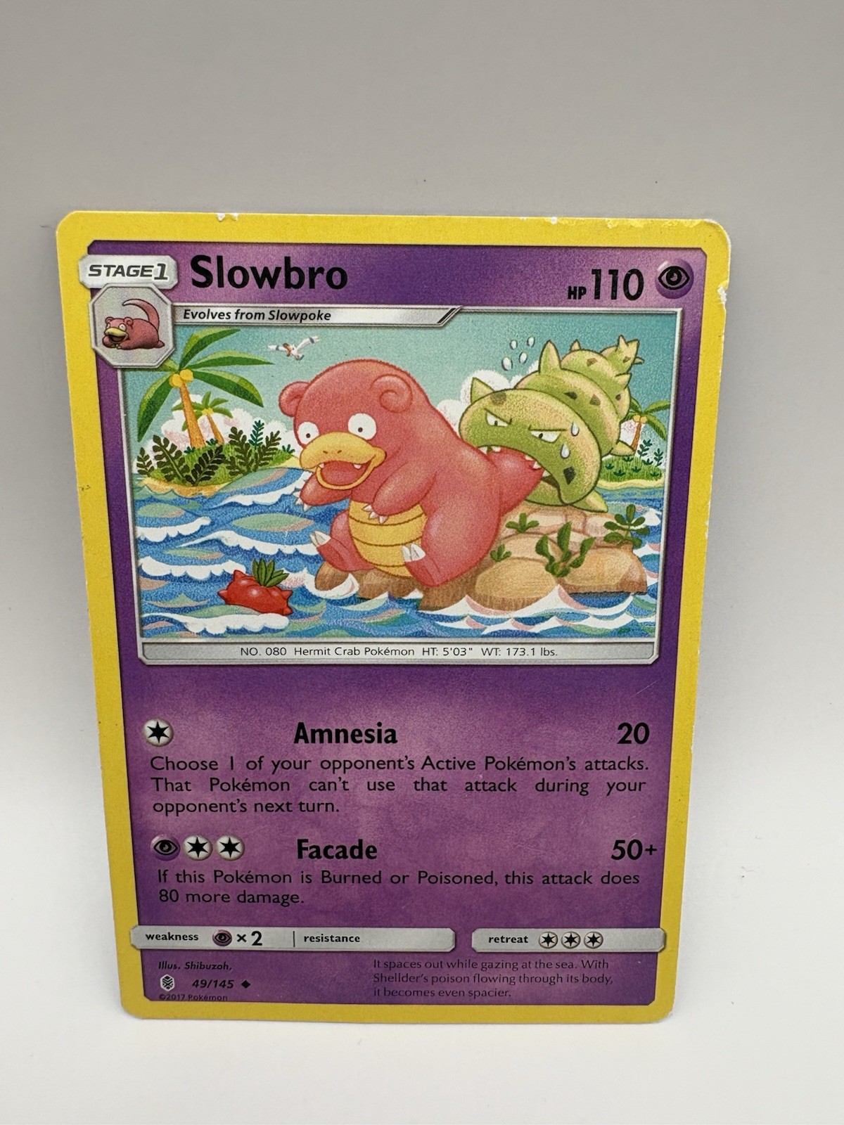 Slowbro 49/145 UC Guardians Rising Pokemon LP #C3