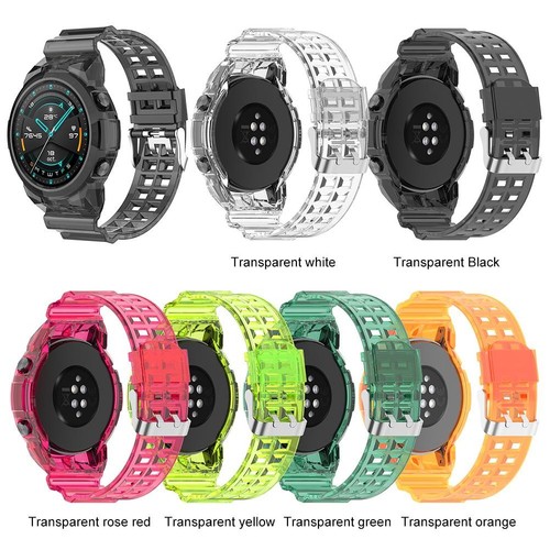`Silicone Wristband Protective Case Compatible For Watch Gt2 46Mm Wr - Zdjęcie 8 z 12