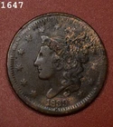 1839-P Large Cent — photo from another recent sale
