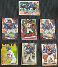 ( 7 ) Pete Alonso Baseball Lot with (2) Refrractors-Pink Unleased-Masterpieces +