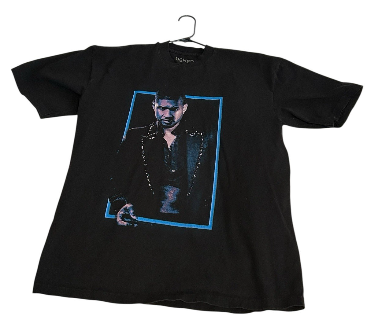 Usher My Way Las Vegas Residency 2023 Rap Tee Shirt Front Back
